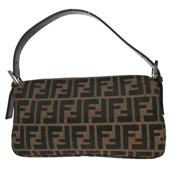 Fendi Brown Canvas Zucca Baguette Handbag 2119.26524.008 145610 - Picture 2 of 10